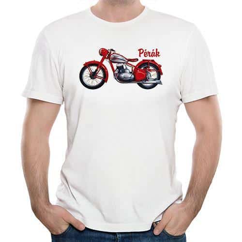 Tričko s retro potiskem - motorka pérák