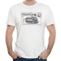 Retro tričko s potiskem – známka lokomotiva