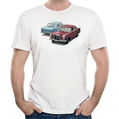 Retro tričko s potiskem pro motoristy - veterán auto Mercedes