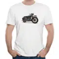 Tričko s retro obrázkem - motorka