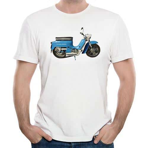Retro tričko s potiskem – motocykl pionýr