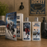 Kosmetická sada kniha pro hokejistu – sprchový gel 250 ml a šampon 250 ml