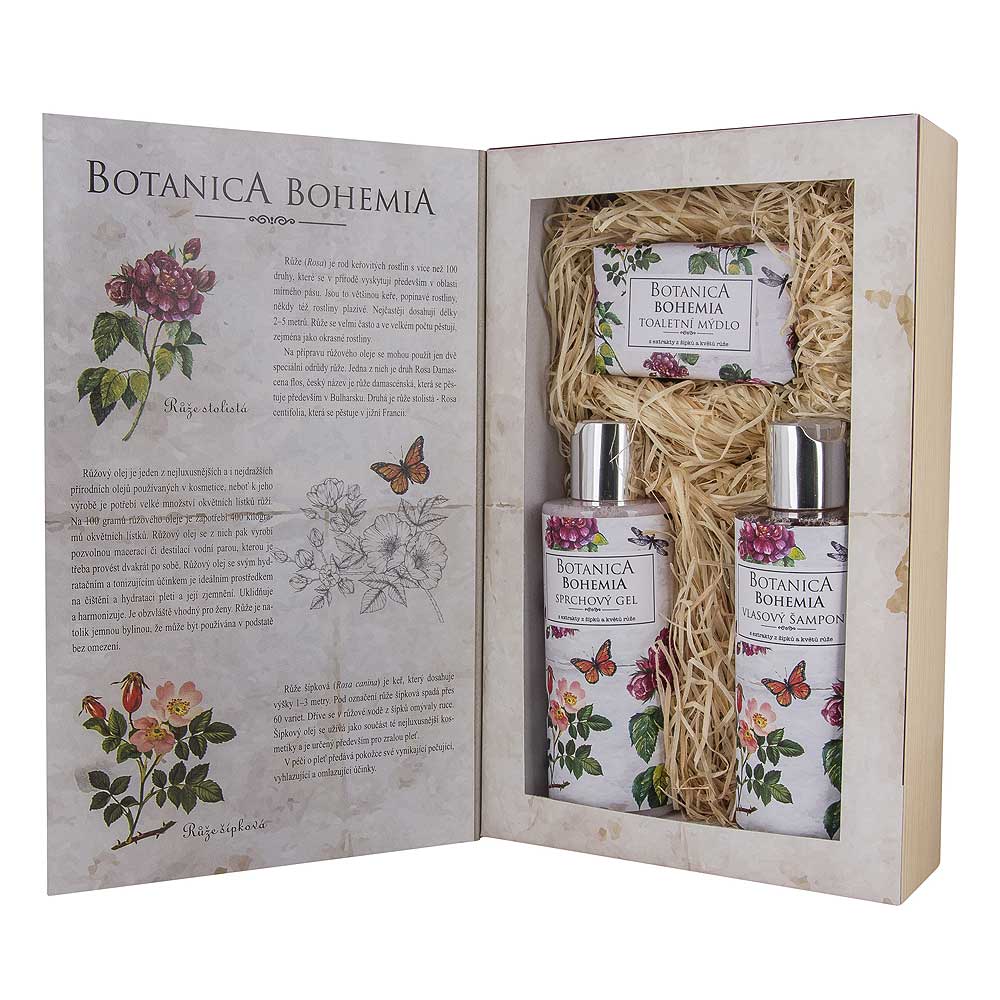 Kosmetická sada Botanica Bohemia - růže