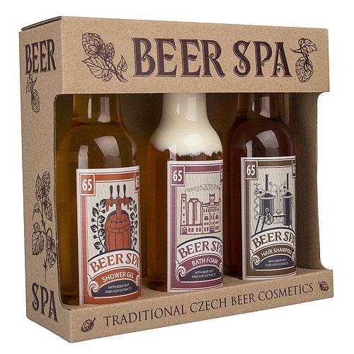 Dárkové balení pivní kosmetiky Beer Spa - trio
