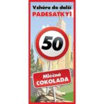 Mléčná čokoláda 100 g k 50. narozeninám - Vše nej