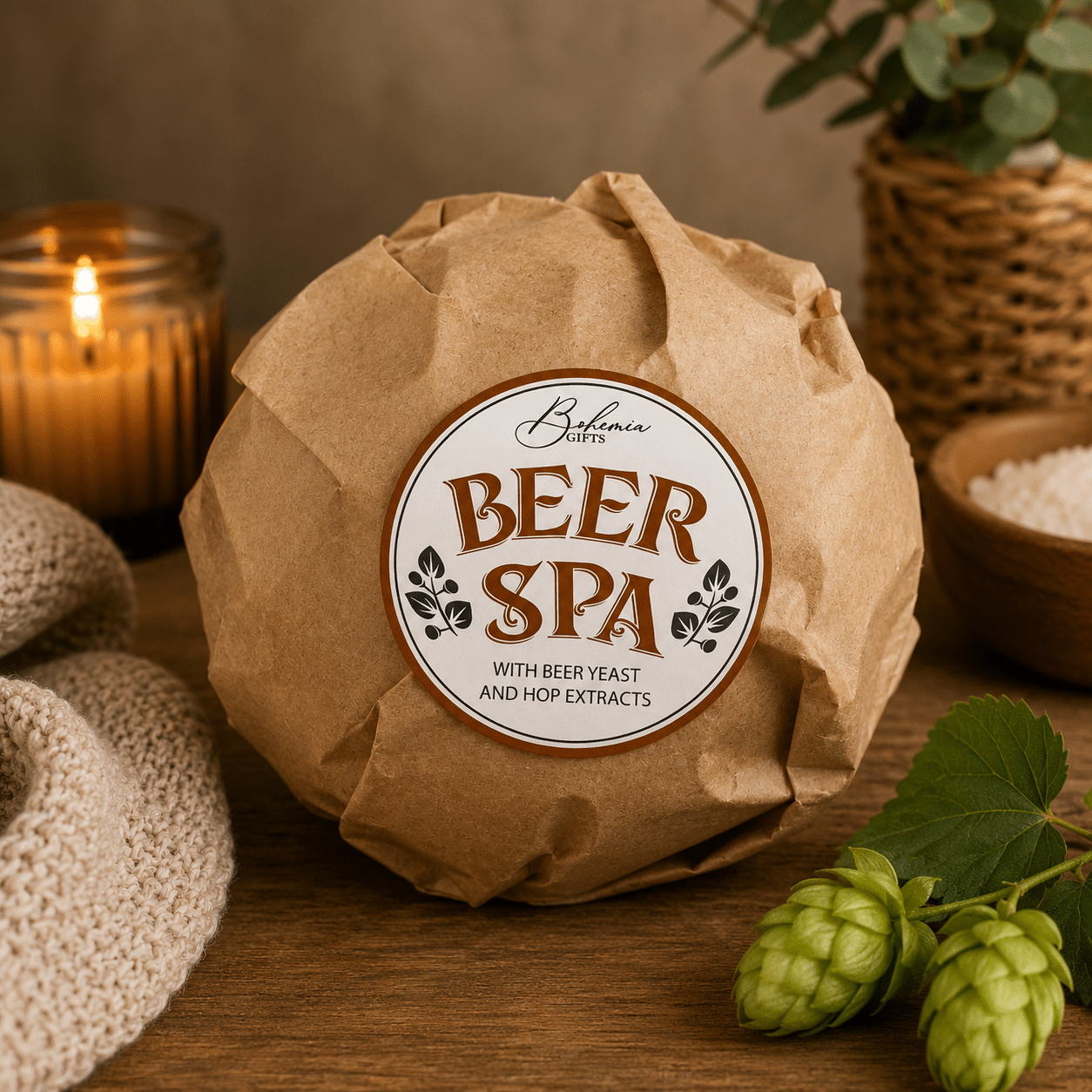 890a5649-c6ee-4107-85bb-dd251652684e Beer Spa pivní pěnivá a šumivá koule do koupele 100 g - Obrázek 1