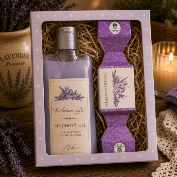 Kosmetická sada pro ženu Lavender Style – sprchový gel 200 ml a mýdlo 30 g