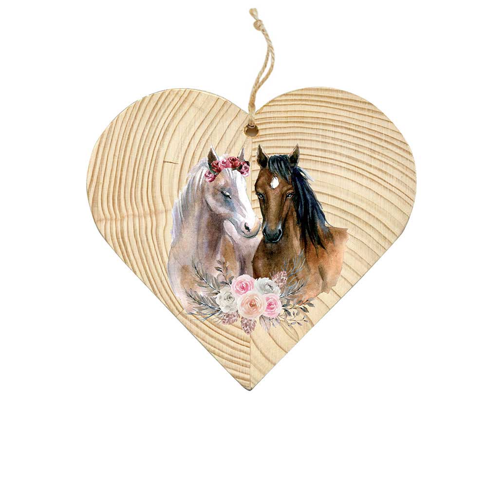 Dřevěné srdce koně