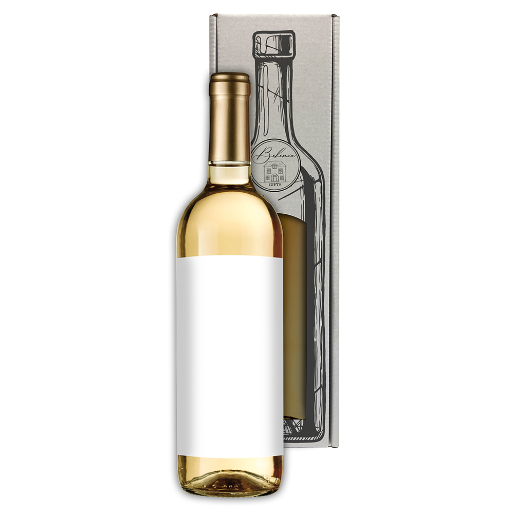 Dárkové bílé víno s vlastní etiketou