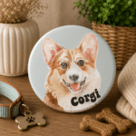 Button (placka) se špendlíkem 44 mm - Corgi