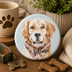 Button (placka) se špendlíkem 44 mm - Retriever