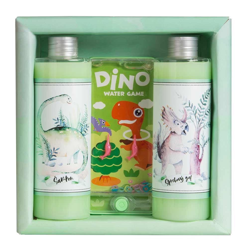 Kosmetický balíček pro děti s dinosaury a hračkou