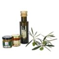 Dárková sada - olivový olej Premium 100 ml, olivová pasta 40 g a borovicový med 50 g
