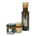 Dárková sada - olivový olej Premium 100 ml, olivová pasta 40 g a borovicový med 50 g