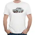 Tričko s retro potiskem - trabant 601 šedý