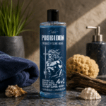 4v1 sprchový gel, šampon, pěna a mýdlo pro muže 400 ml - Poseidon