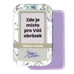 Tuhé mýdlo v plechové krabičce s vlastním potiskem 80 g - levandule