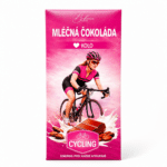 Dárková mléčná čokoláda 100 g - KOLO (cyklistka) - Obrázek 2
