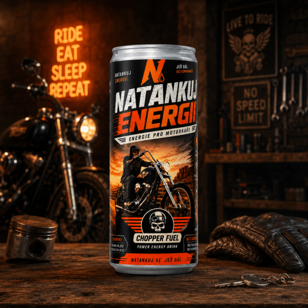 Energetický nápoj - Pro motorkáře - oranžový