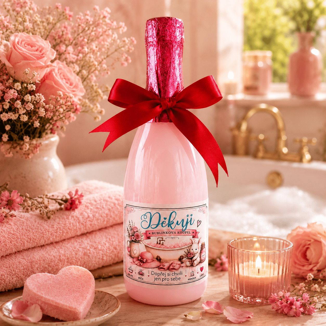 BC260216 Bublinková koupel - Děkuji (koupelová pěna) 490 ml - Obrázek 1