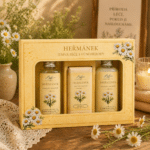 BG DB sprchový gel 100ml, tuhé mýdlo 100 g a sprchový gel 2v1 100 ml - heřmánek