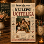 Dárková mléčná čokoláda 100 g 21x13,5 cm - Nejlepší učitelka