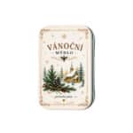 Vánoční tuhé mýdlo 80 g v plechovce - kostel (béžová) - Obrázek 2
