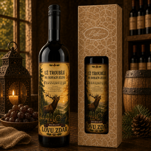 Dárkové víno 0,75 l - Merlot - Lovu Zdar