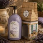 Sprchový gél 3v1 s vôňou levandule 500 ml v darčekovej krabičke Domček šťastia – SK verzia